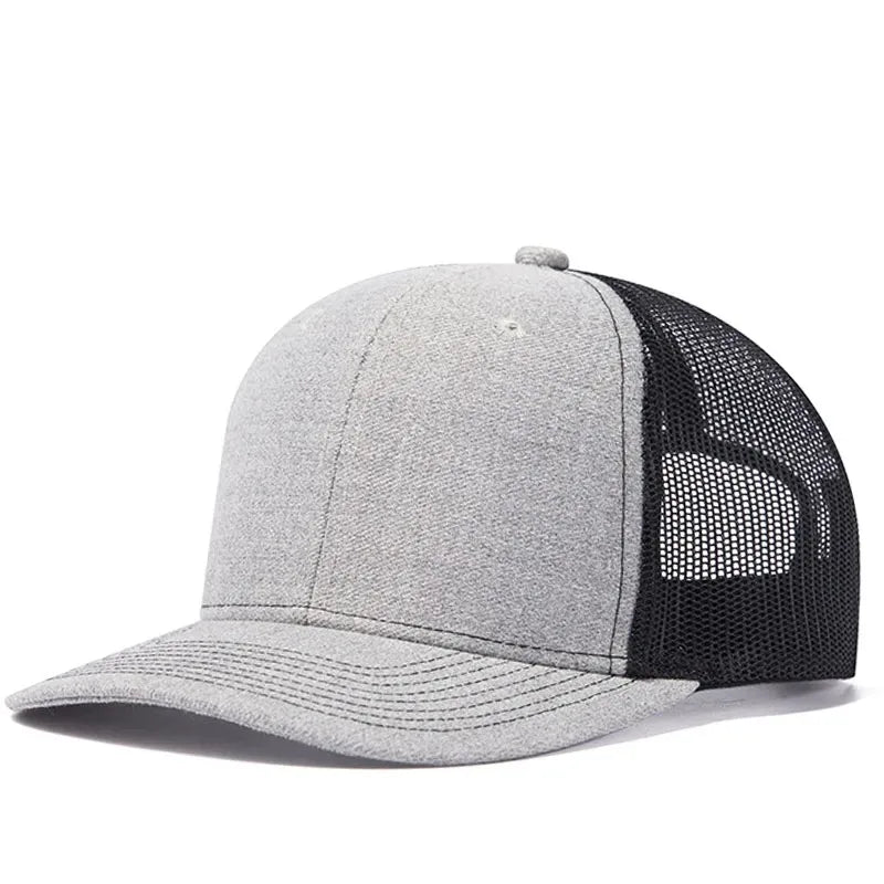 Unisex kepurė su šiek tiek išlenktu kraštu, „Trucker“ stiliaus, vyrams ir moterims, kasdienė, lauko, kvėpuojanti vasarinė kepurė