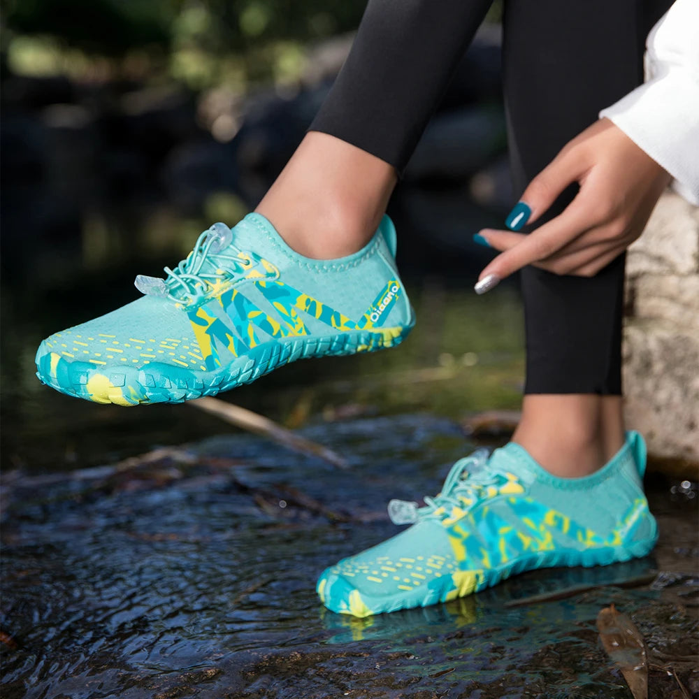 Oiaano leveäkärkiset barefoot-kengät miehille, mustat naisten urheilulenkkarit, unisex-vesitossut, miesten aqua-rantakengät, pehmeä pohja, kevyet ja hengittävät
