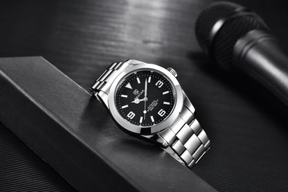 BENYAR 2025 Nuevo reloj mecánico automático para hombre, estilo business deportivo de lujo, relojes para hombre, resistente al agua 50M, Relogios Masculino