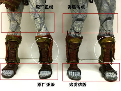 18CM Boxed NECA God of War Sparta Ghost Kratos Father Son Edition Atreus Action Doll Model Joint Mobile Toy Gift