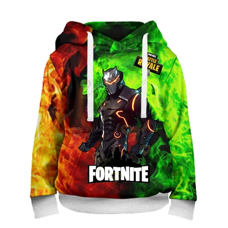 Fortnite Sweatshirt Kids Victory Royale 3D Printed Hoodies Men Women Children Game Hooded Streetwear Pullover for Birthday Gifts