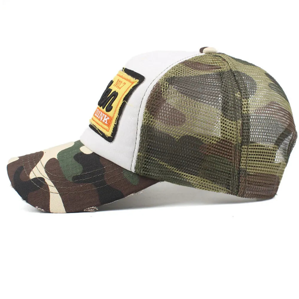 Streetwearová čiapka s výšivkou písmen, sieťovaná, v štýle „dad“, baseballová, módna, snapback, hip-hopová, outdoorová, Y2K, truckerová, Gorras F2719 pre ženy a mužov
