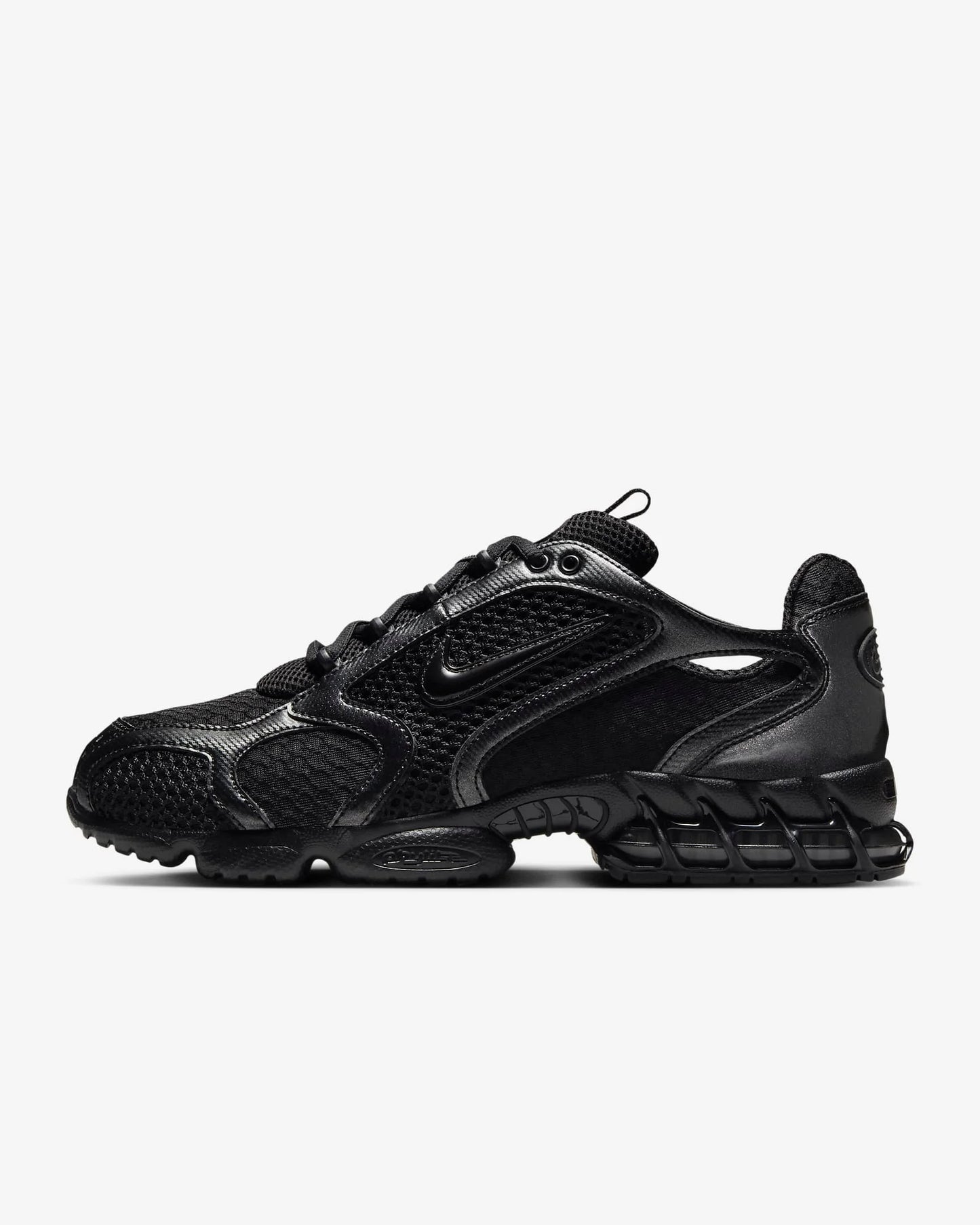 Nike Air Zoom Spiridon Cage 2 Zapatillas casual unisex de caña baja, resistentes, grises y rojas, calzado lifestyle deportivo CJ1288-600