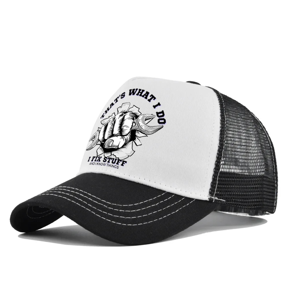 New Fashion Spring Summer Printed Mesh Breathable Baseball Cap Gorras Personality LOGO for Men WomenCouples Visor Hat Casquette