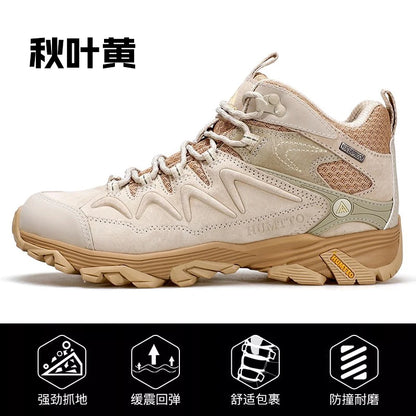 HUMTTO Zapatillas de senderismo para hombre, calzado de invierno para deportes al aire libre, escalada y caza, zapatillas de trekking cálidas para mujer, botines tácticos
