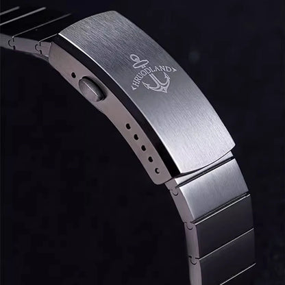 Hruodland new 2025 new 0S00 retro men's quartz chronograph sapphire stainless steel waterproof 5Bar luminous C3 reloj hombre
