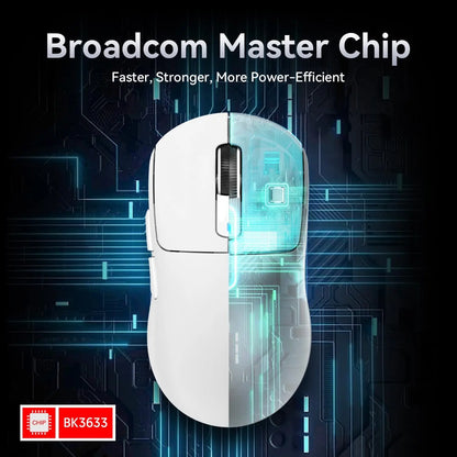 ATTACK SHARK X3 Wireless Gaming Mouse PixArt PAW3395 49g SUPERLIGHT, BT/2.4G Wireless/Wired, 6 Adjustable DPI up to 26000