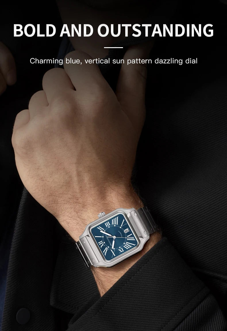 2025 New High Quality Specht&Sohne Watch 34MM Men Automatic Mechanical Watches Green Color Sapphire Stainless Steel Reloj Hombre