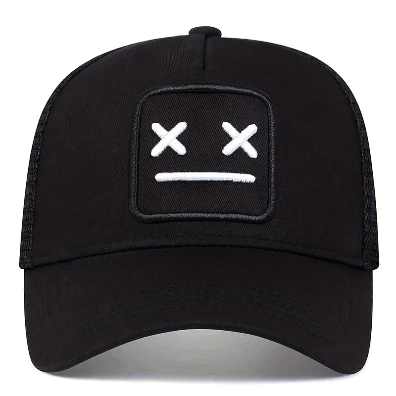 Unisex XX Embroidery Baseball Net Caps Adjustable Casual Hats Spring and Summer Outdoor Sunscreen Hat