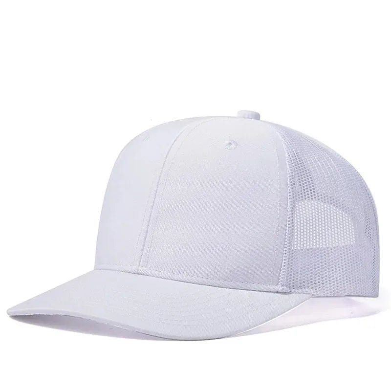 Unisex kepurė su šiek tiek išlenktu kraštu, „Trucker“ stiliaus, vyrams ir moterims, kasdienė, lauko, kvėpuojanti vasarinė kepurė