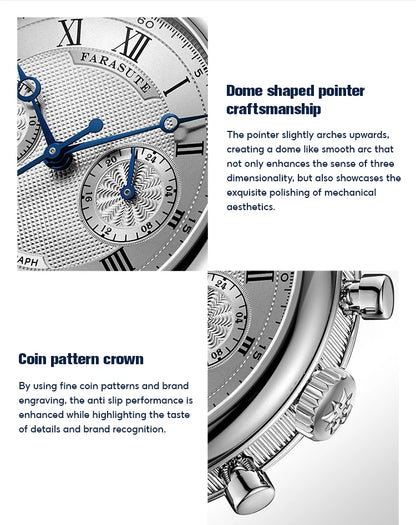 FARASUTE 2025 New Retro Mens Watches Quartz Watch For Men Speed Sports Chronograph AR Coating Sapphire VK64 Clock Reloj Hombre