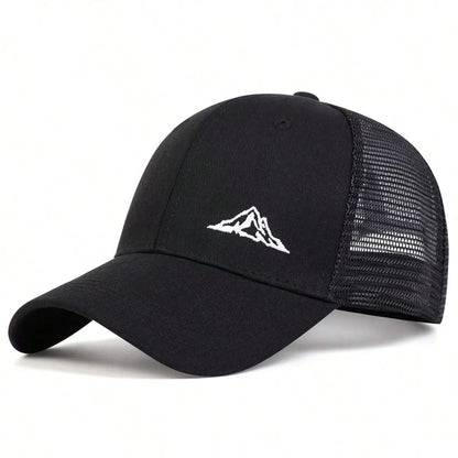 Unisex Mountain Range Embroidery Baseball Net Caps Spring and Summer Outdoor Adjustable Casual Hats Hip Hop Cap Sunscreen Hat