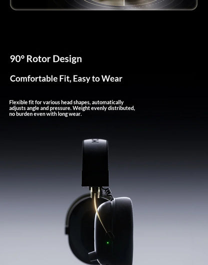 MCHOSE V9 Turbo Gaming Headset BT 2.4G Low Latency Wireless Esport With 60mm Dynamic Driver 2000mAh Magnetic Charging For Gamers