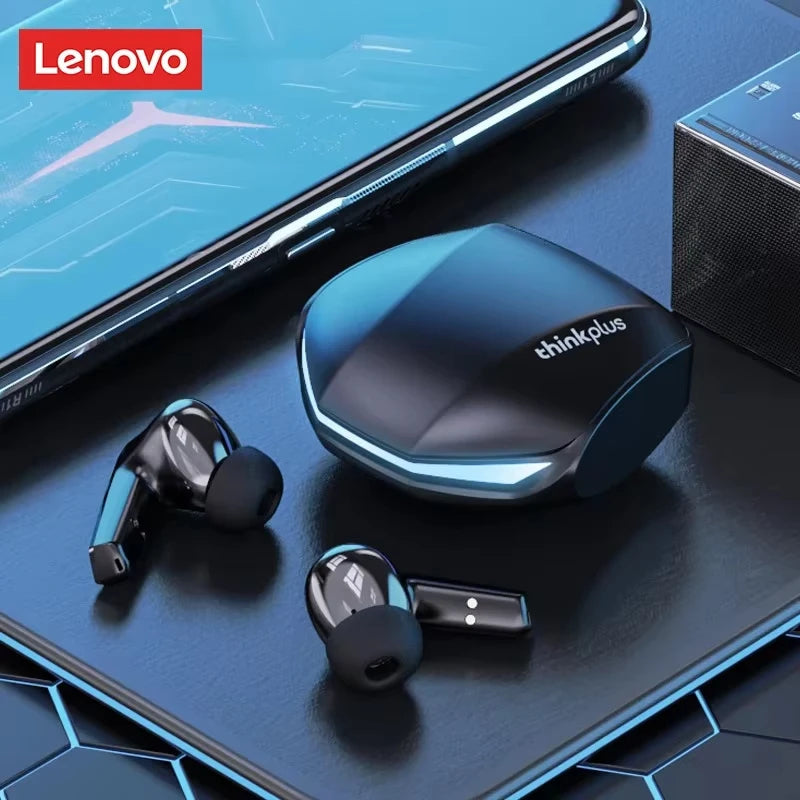Lenovo GM2 Pro TWS Wireless Gaming Earbuds Bluetooth 5.3 – ENC Noise Cancelling Sport Earphones with Mic, Dual Mode Music & Gaming Headset