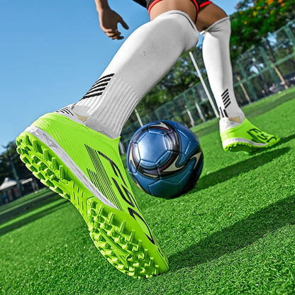 Chaussures de football pour hommes, crampons de football pour terrain en gazon, chaussures de sport pour entraînement, crampons de football antidérapants, crampons de football.