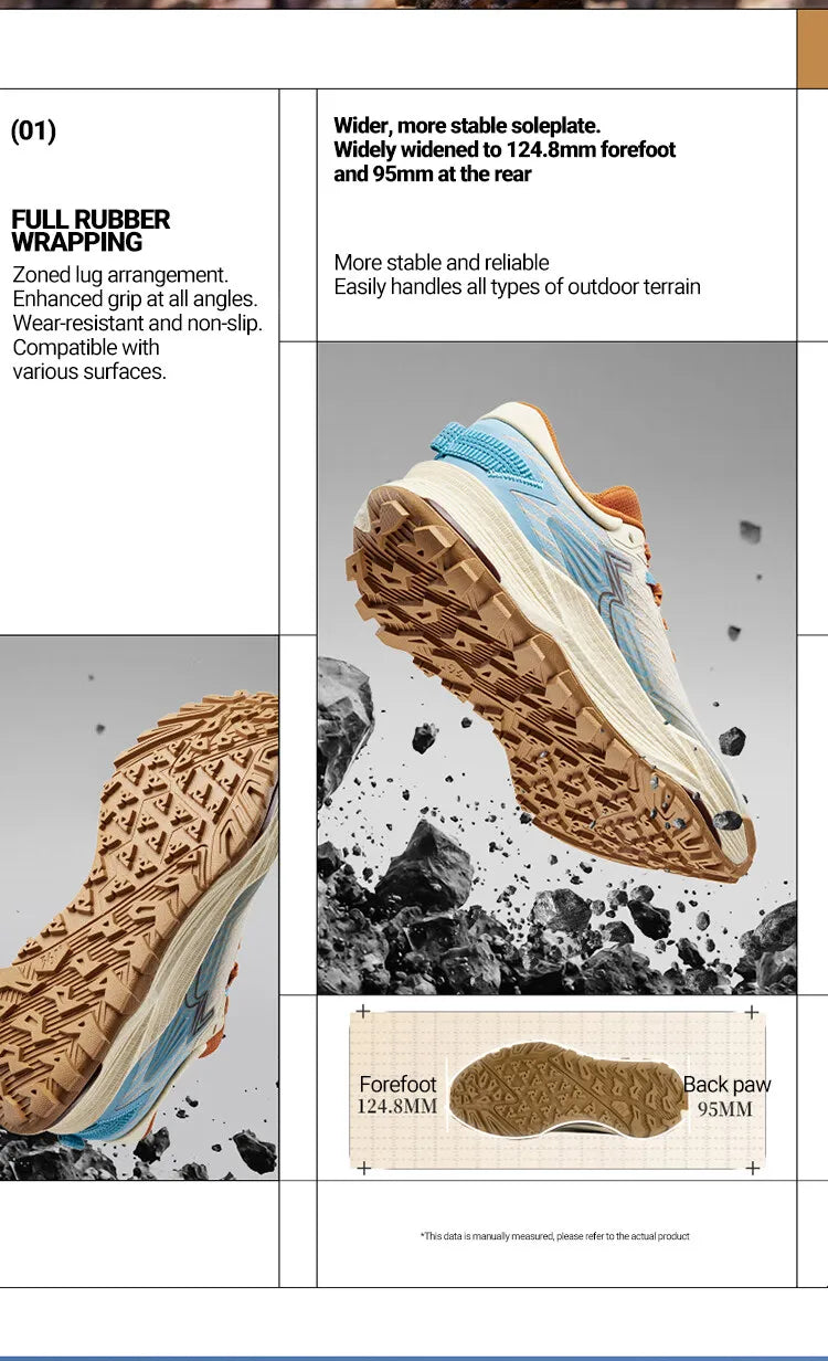 361 Degrees WUXIA 2 löparskor lätta ventilerande dämpande halkfria mjuka mångsidiga sneakers för utomhusvandring herr 672542201