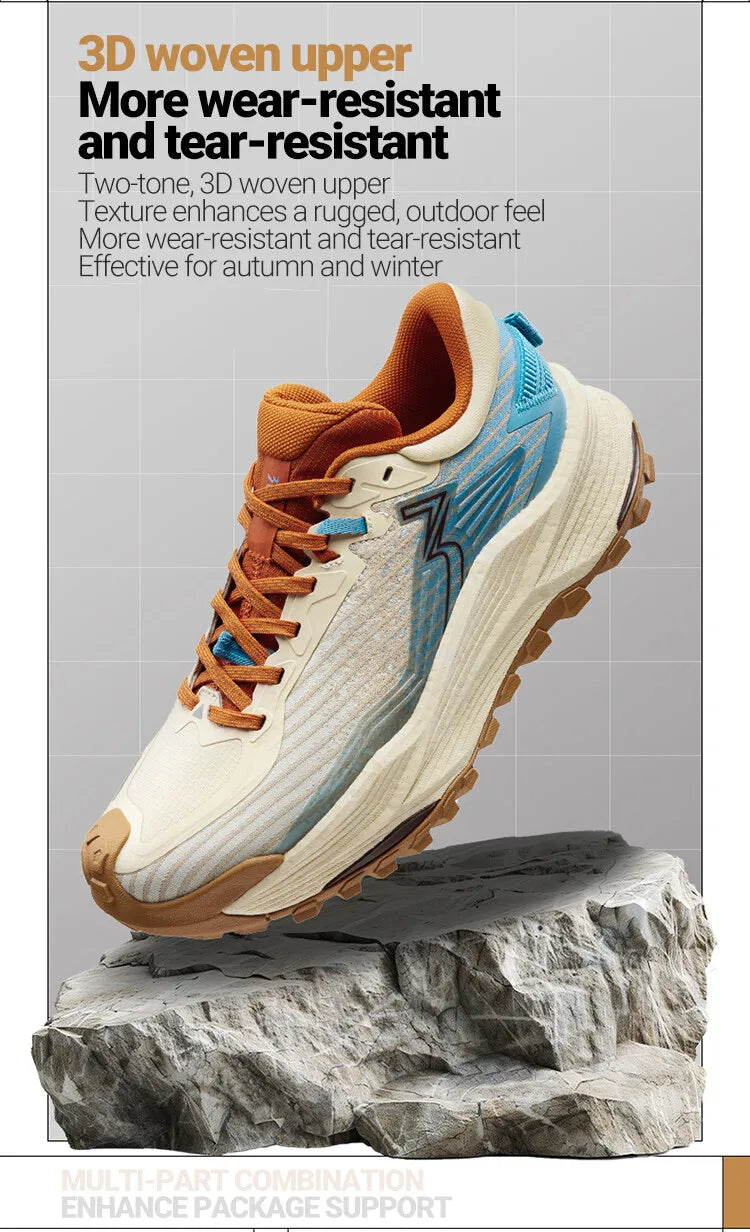 361 Degrees WUXIA 2.0 – Leichter, weicher, luftiger Sneaker mit federnder Dämpfung und rutschfester Sohle für Outdoor- und Wanderaktivitäten, vielseitig einsetzbar, Herren 672542201