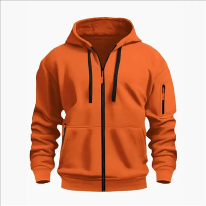 Produit gaming premium Fraquane, Men's Sweatshirts with Zipper Pockets Thin Solid Color Half Tracksuit Casual Outdoor Hooded Tracksuit Long Sleeves Jacket Coats