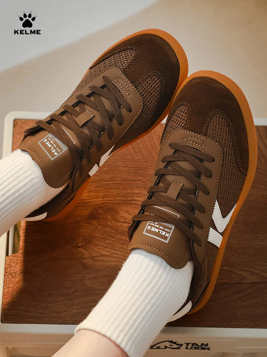 Kelme – męskie niemieckie buty treningowe z siateczki, oddychające buty z cholewką typu T-head; damskie buty codzienne, uniwersalne, niskie buty do tańca