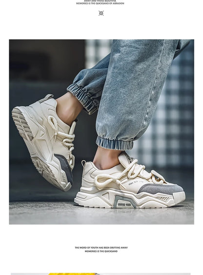 Sneakers casual da uomo - Moda primaverile - Scarpe da skateboard basse e versatili per uomo, adatte agli sport all'aria aperta