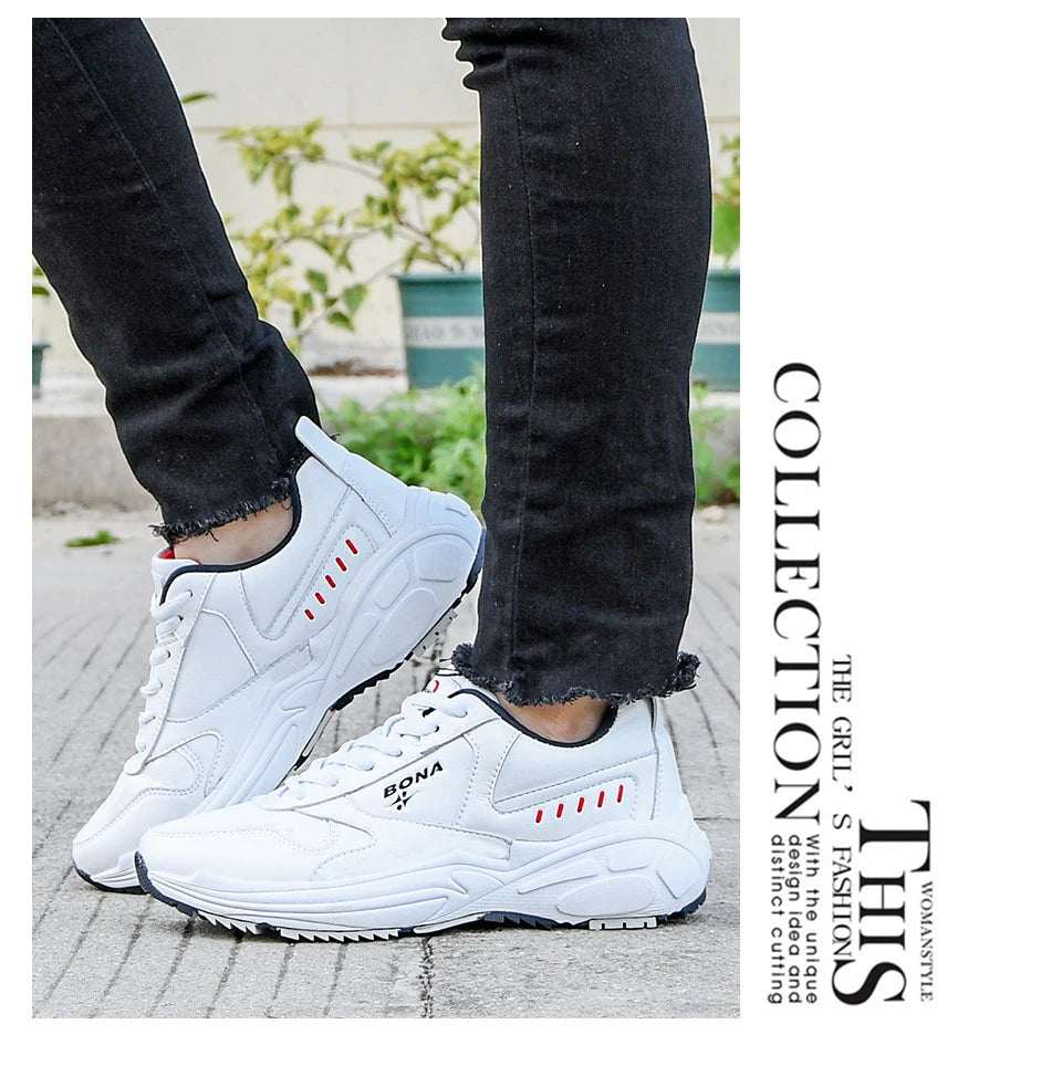 BONA New Designers Classics Tenisky Běžecké boty Dámské outdoorové sportovní boty Pohodlné běžecké boty Dámské vycházkové boty