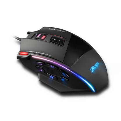 ZELOTES C13 Wired Gaming Mouse 10000 DPI RGB Programmable Gaming Mouse with 13 Buttons for PC & Laptop
