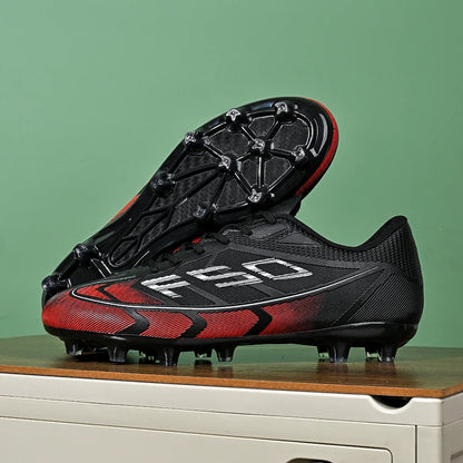 Nouvelles chaussures de football pour hommes, chaussures de sport respirantes, antidérapantes, de haute qualité, pour matchs en plein air, chaussures de football de salle, haute tige, ultralégères