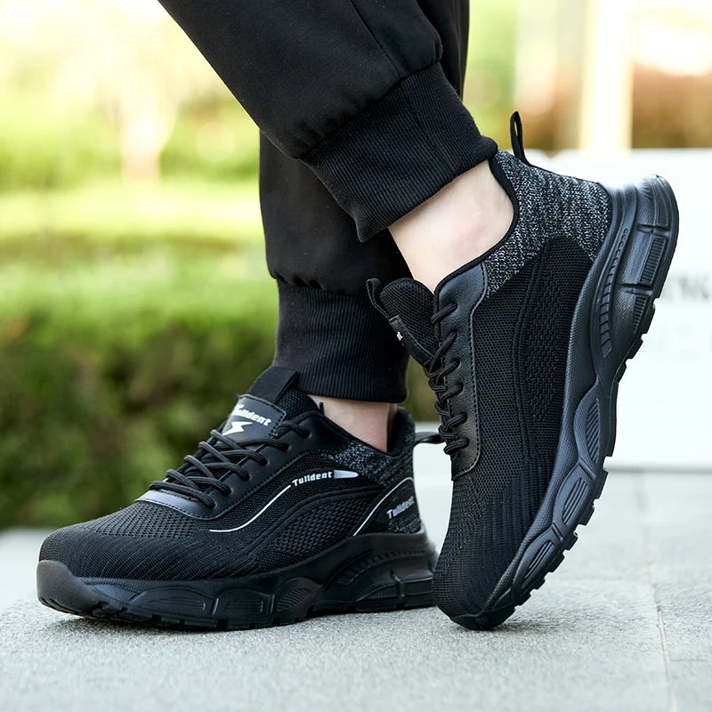 Chaussures de sécurité pour hommes, chaussures de travail anti-écrasement et anti-perforation, bottes de sécurité indestructibles pour hommes, chaussures isolées, bottes tactiques
