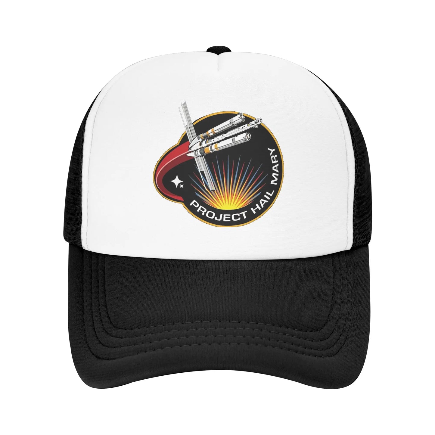 Project Hail Mary Mission Patch Mesh Baseball Cap Adult Hip-Hop Trucker Worker Cap  Adjustable Fishing Hat Washable Trucker Hat