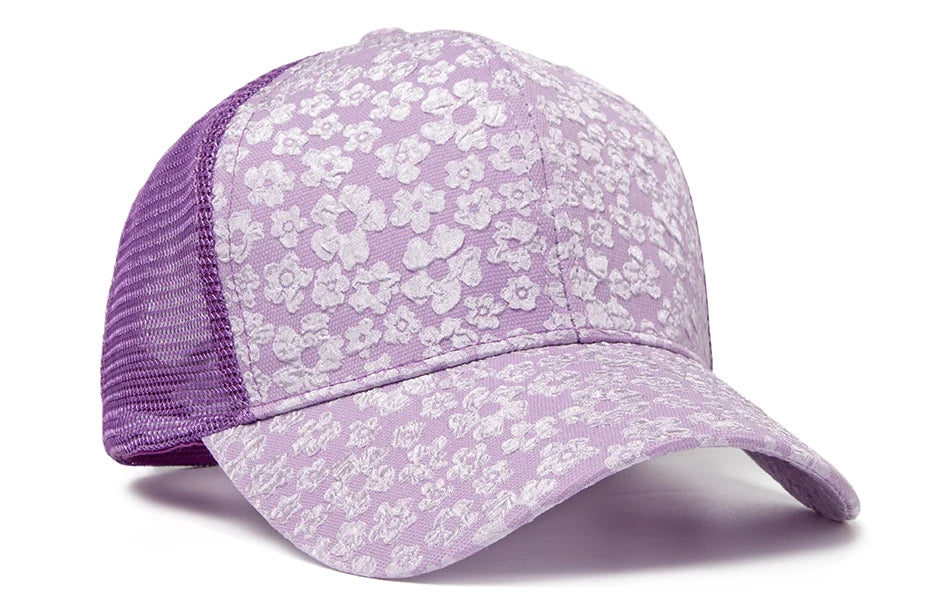 CNTANG 2024 New Print Mesh Caps Fashion Women Baseball Cap Summer Outdoor Casual Sun Hat For Female Hip Hop Girls Snapback