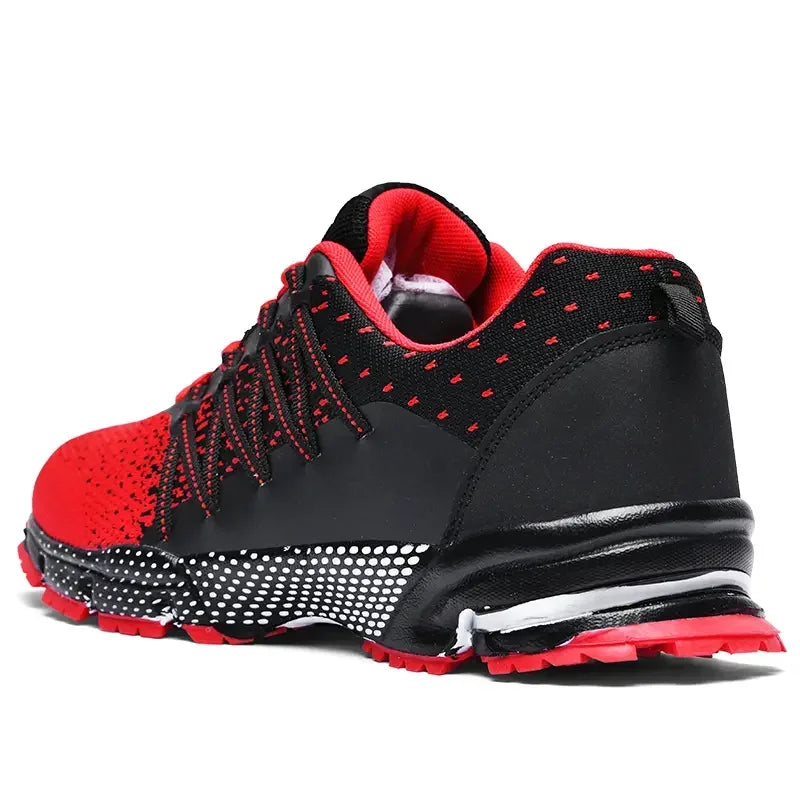 2025 Thick Soled Sports Shoes Youth Mesh Breathable Running Shoes Trend Spring Summer Korean Large Black and White Shoes walk