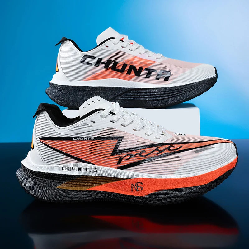 Zapatillas de running con placa de carbono para maratón, para hombre y mujer, deportivas especializadas, transpirables, ligeras y cómodas Chunta