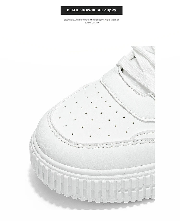 Baskets décontractées de mode, chaussures de skateboard montantes, bottines pour étudiants, hommes et femmes, tendance, résistantes à l'usure, bicolores, pour couples