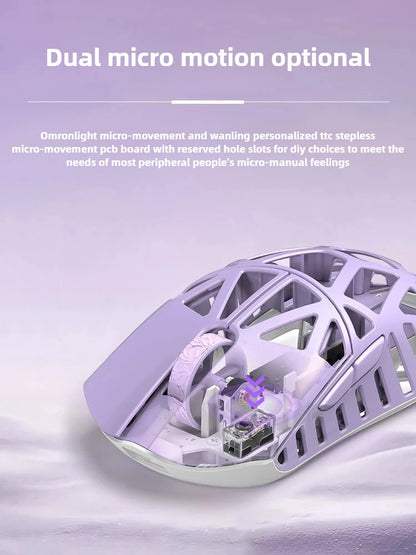 Wlmouse Mini Pro professionell mus i lätt magnesiumlegering, trådlös gamingmus med tre lägen, 8K polling rate, PAW3950, DPI30000