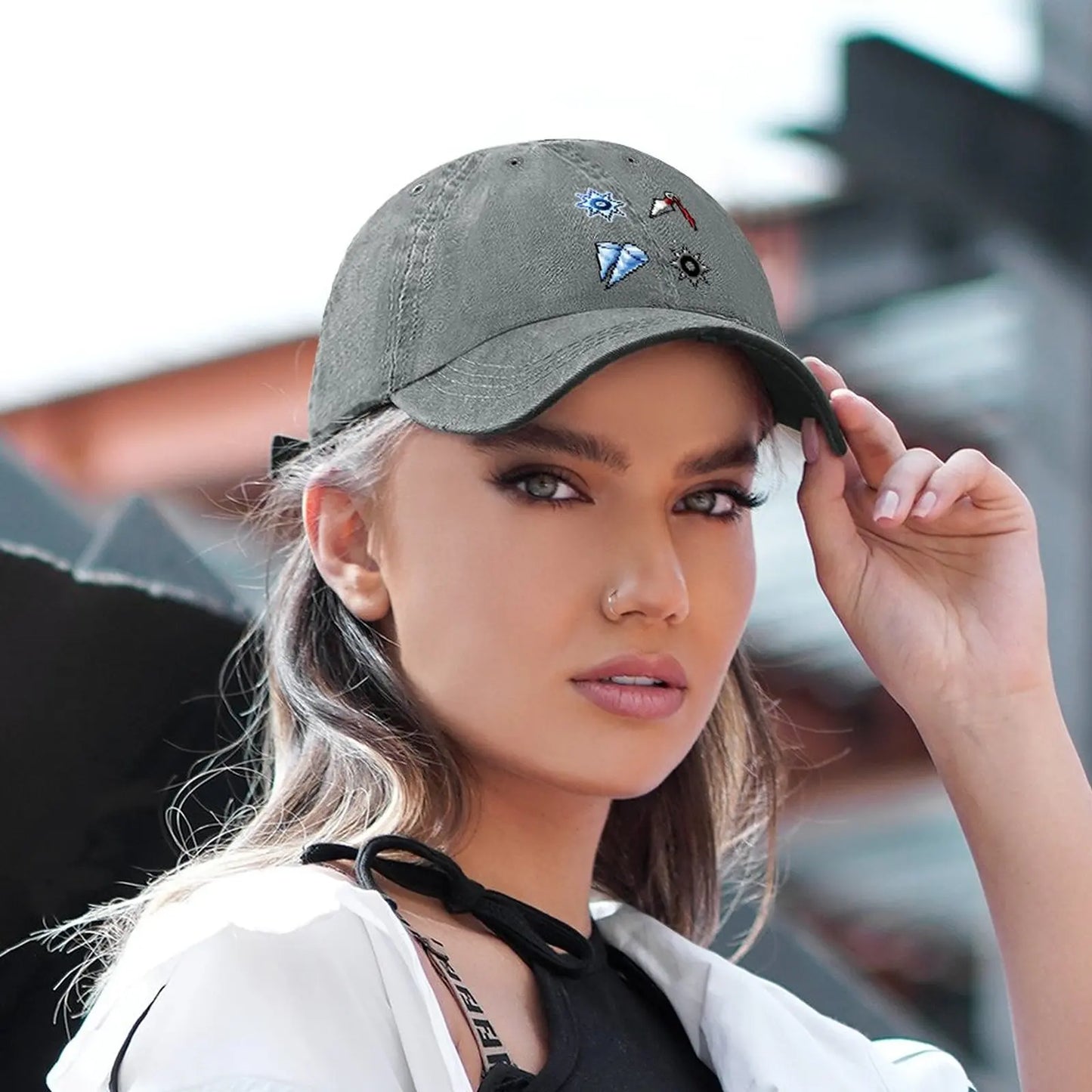 MapleStory Nostalgic Throwing Stars Cowboy Hat Kids Hat Anime Mens Tennis Women'S