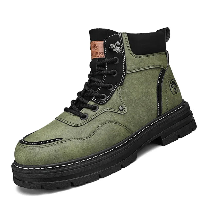 Hommes bottes 2025 chaussures décontractées hiver plate-forme en cuir concepteur de luxe Chelsea Cowboy travail en plein air sécurité cheville baskets