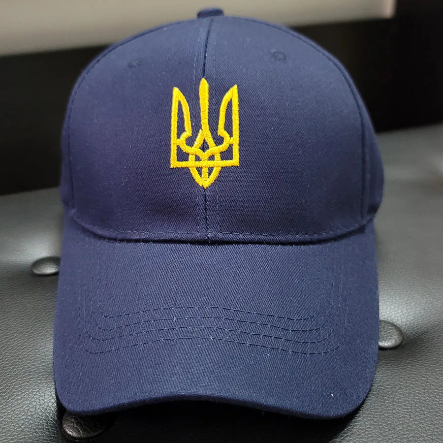 Embroidery Ukraine trident Symbol Spetsnaz Special Forces Men Women Boy Baseball Caps Dad caps Snapback Adjustable Camouflage