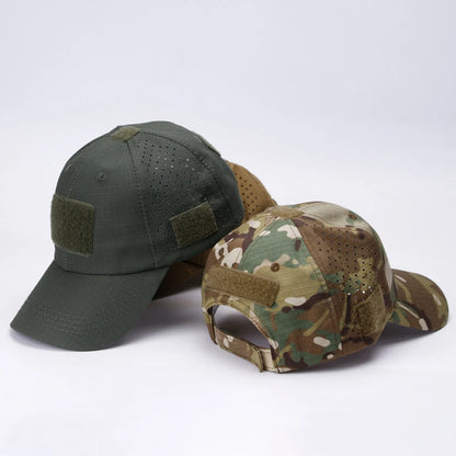 Breathable Camouflage Baseball Cap UV Sun Protection Hat for Outdoor Sports Fishing Camping Hiking Hunting