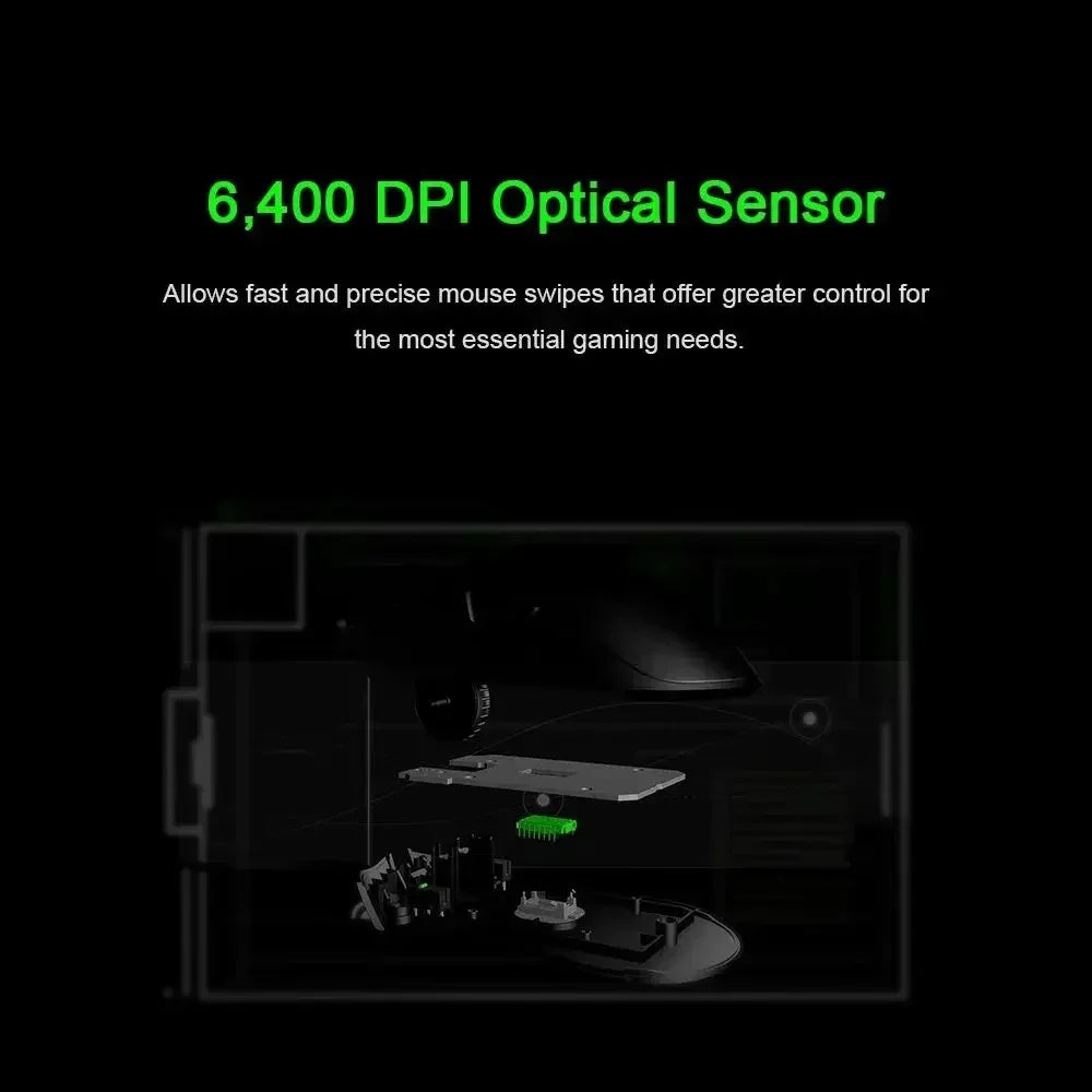 Razer Regalo de Año Nuevo Thunder Snake Viper Mini Ratón Gaming Esports con Cable para Ordenador y Portátil, Luz RGB, para Manos Pequeñas