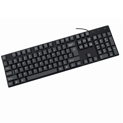 Teclas para teclado en español, francés, ruso y árabe | Teclado gaming USB con cable de 104 teclas para ordenador