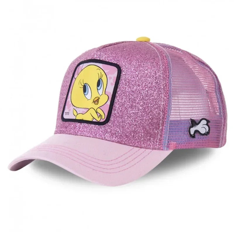 Hot Sale Unisex Anime Cartoon Cap High Quality Embroidered Patch Draw Baseball Cap Male Female Trucker Hat Mesh Hats Sun Hat