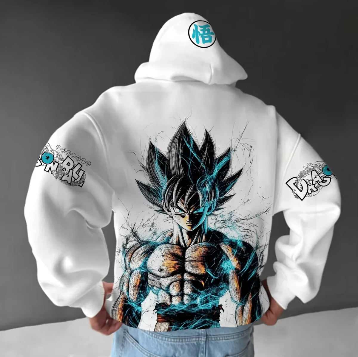 Dragon Ball – modna novost iz sveta animeja, Harajuku, kapuco, streetwear, moški, jesensko-zimski pulover s kapuco, oversize, ženski, unisex vrh