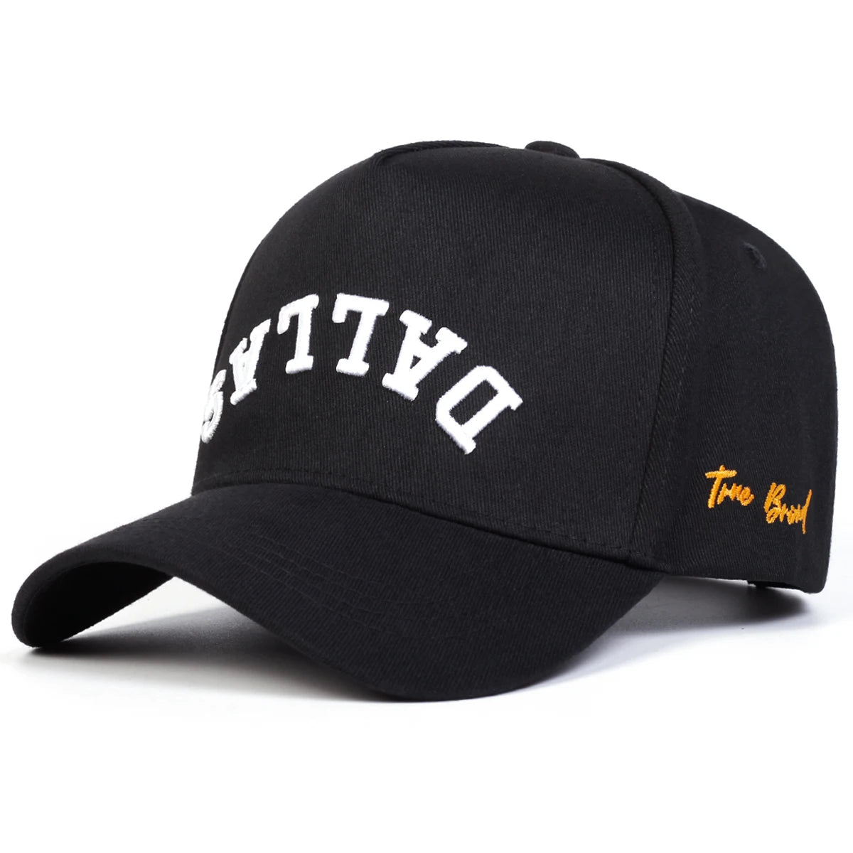 Unisex DALLAS Letter Embroidery Baseball Caps Adjustable Casual Hats Spring and Autumn Outdoor Sunscreen Hat