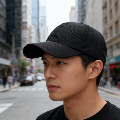 Hat Men Spring Summer Solid Color Mesh Cap Baseball Cap Women Autumn Korean Edition Sunscreen Hat Mesh Breathable Peaked Cap