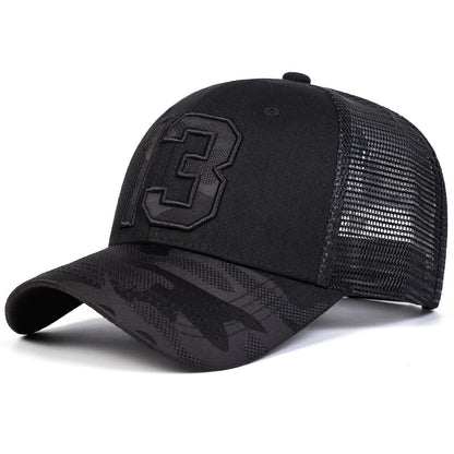 Unisex 13 Cloth Embroidery Embroidery Baseball Net Caps Spring Summer Outdoor Adjustable Casual Hats Sunscreen Hat Sports Cap