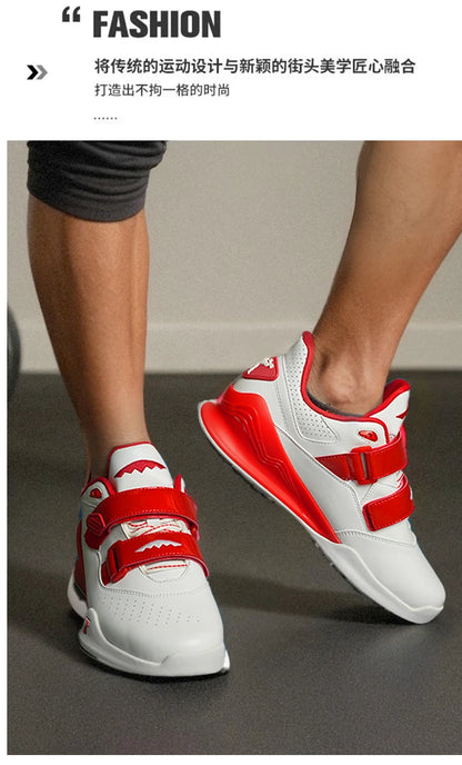 Zapatillas profesionales de halterofilia cómodas para entrenamiento de sentadillas en interior, duraderas, antideslizantes y diseñadas para levantamientos intensos