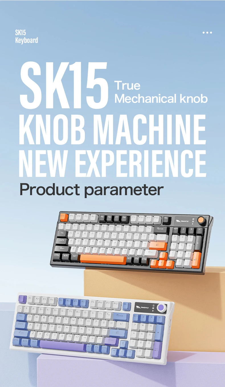 SMAILWOLF SK15 Mechanical keyboard wired full-key rollover gaming e-sports notebook office 98 keys customized in Russian