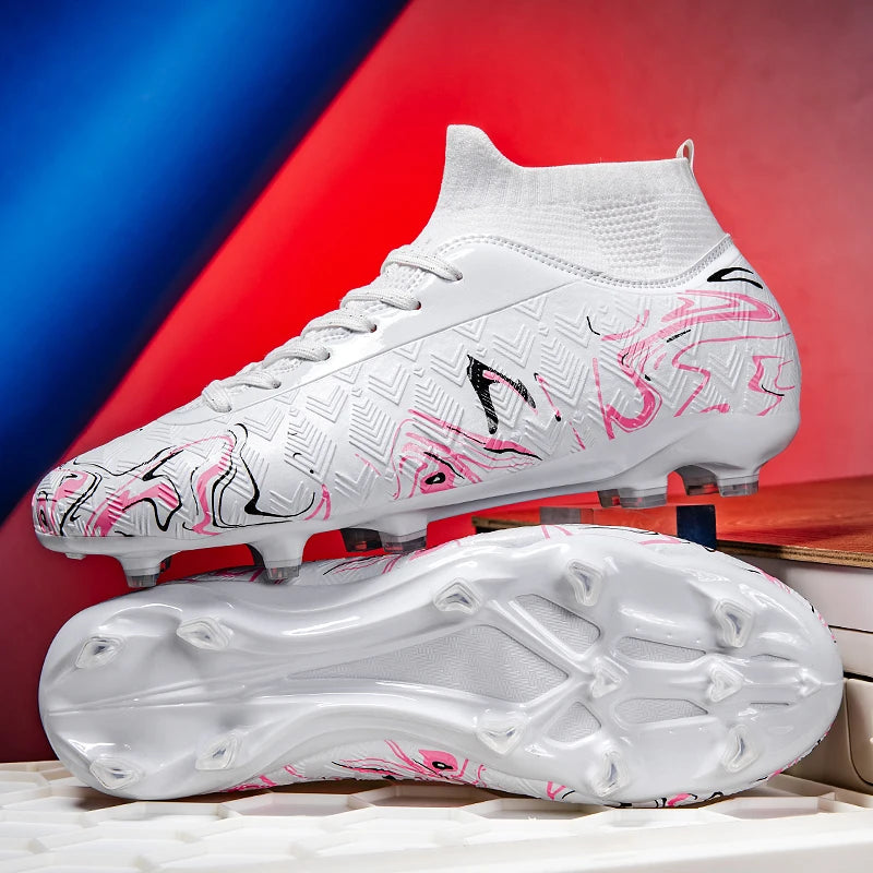 Nouvelles Chaussures de Football FG pour Hommes – Modèle Original Professionnel et Résistant pour Matchs – Crampons Longs pour Entraînement