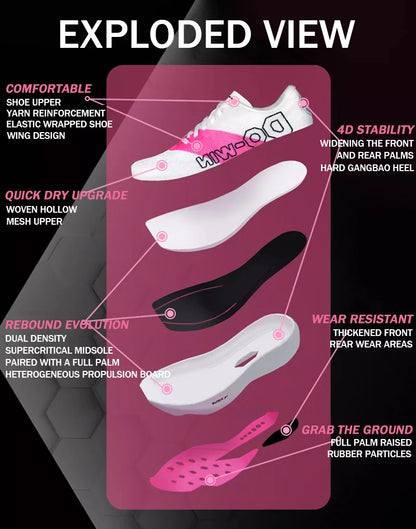 TaoBo Brand DOWIN Pro Running Shoes Carbon Plate Racing Marathon Stable Rebound Wear-resistant Male Sneakers