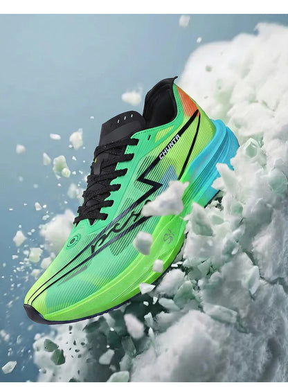 Zapatillas de running con placa de carbono para maratón, para hombre y mujer, deportivas especializadas, transpirables, ligeras y cómodas Chunta